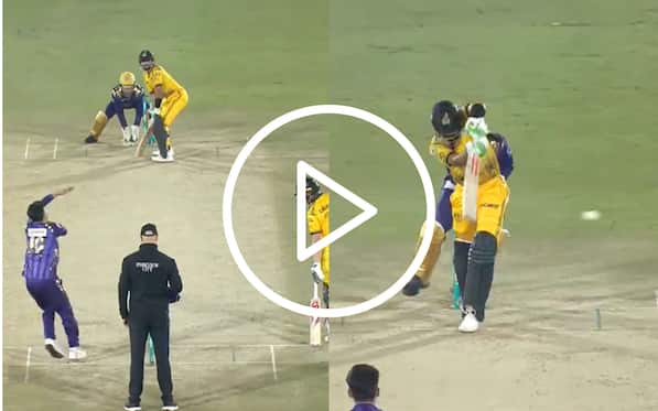 [Watch] Babar Azam's Gentle Punch Vs Abrar Ahmed Takes Him To 4th Fifty In PSL 2024
